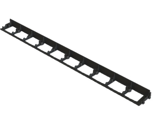 Set bordură gazon Vodaland PP TERRA 100x58 cm negru 4 buc. Bordură de gazon din plastic cu decupaje pentru fixare