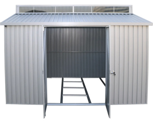 Depozit metalic cu ușă dublă deschisă