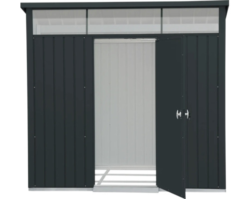 Dulap de grădină cu ușă dublă și luminator