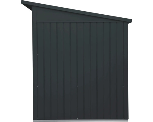 Dulap de grădină metalic cu acoperiș într-o singură pantă