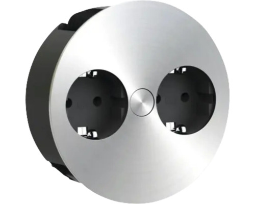 Priza dublă rotundă pentru interior