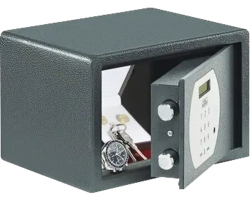 Seif de mobilier deschis cu închidere electronică, ceas și chei