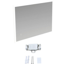 Oglindă LED cu material de fixare