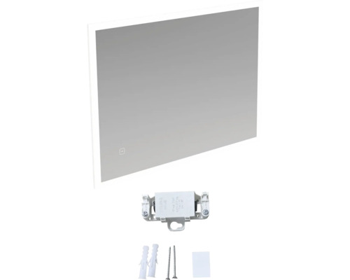 Oglindă LED cu material de fixare