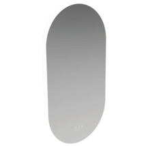 Oglindă ovală de baie cu funcție tactilă