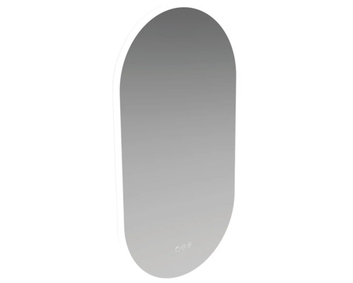 Oglindă ovală de baie cu funcție tactilă