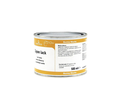 Lac Zapon 500 ml, cutie, pentru finisarea suprafețelor aurite