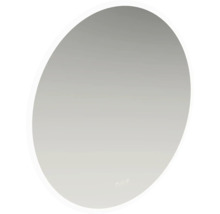 Oglindă ovală cu iluminare pentru baie