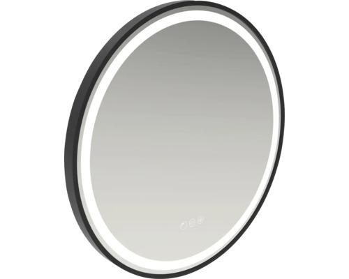 Oglindă rotundă cu iluminare LED și senzor tactil