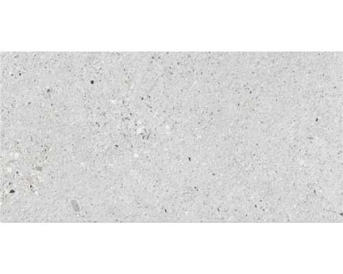 Placă de podea gri cu aspect de terazzo