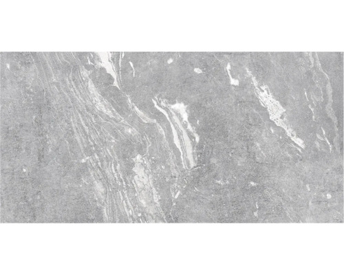 Placă de podea gri cu structură de marmură