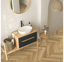 Gresie exterior / interior porțelanată rectificată Legno Classico bej 15x60 cm