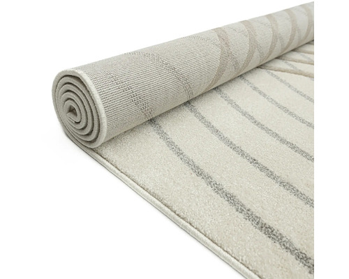 Covor rulat cu model cu dungi