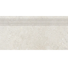 Treaptă gresie rectificată Cementino gri 30x60 cm