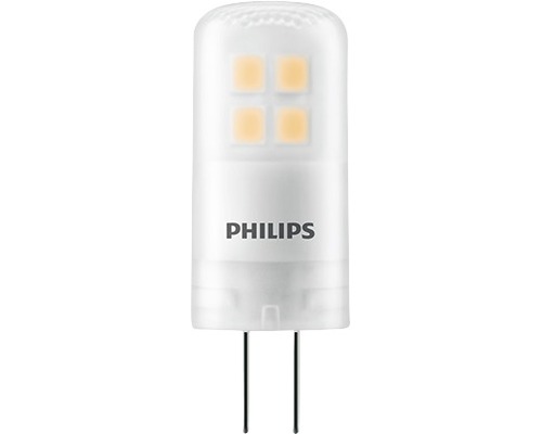Bec LED Philips G4 2,7W 315 lumeni 12V, formă capsulă, lumină caldă