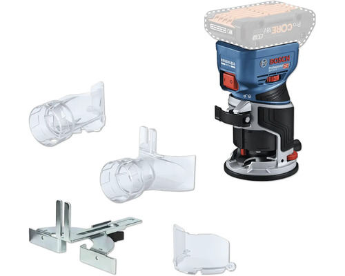 Freza verticală cu acumulator Bosch Professional GKF 18V-8 cu accesorii