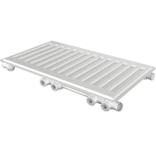 Radiator plat cu racorduri laterale pentru instalații de încălzire