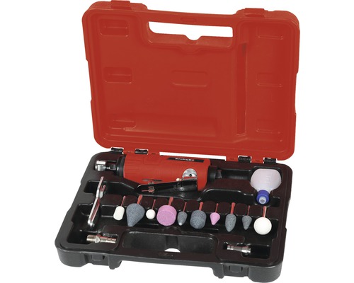 Set polizor drept pneumatic în cutie de scule