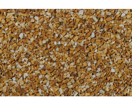 Prim-plan cu pietriș decorativ