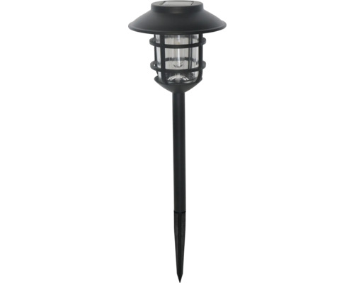 Lampă solară cu LED 1 lumen 3000K 56,5cm, plastic negru