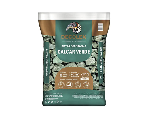 Calcar concasat Decolex granulație 15-25 mm 20 kg verde