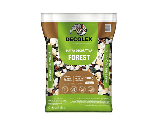 Piatră decorativă Forest Decolex granulație 7-25 mm 20 kg verde