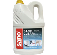 Detergent Sano Clear pentru geamuri și alte suprafețe în sticlă de 4 litri
