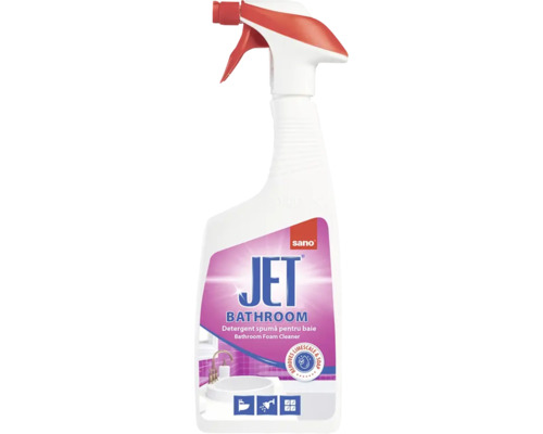Sano Jet Spumă de curățare pentru baie în sticlă cu pulverizator