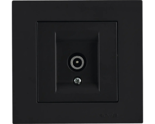 Priză TV simplă Arvia Electric Karen, negru