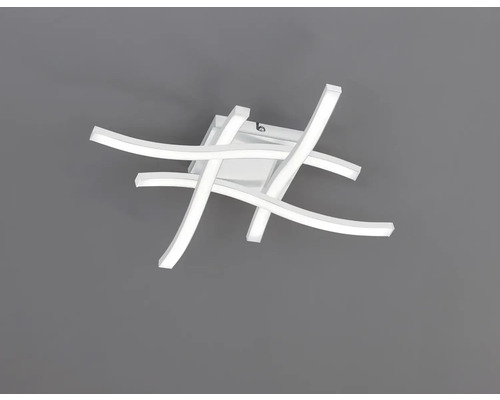 Plafonieră LED albă cu elemente curbate