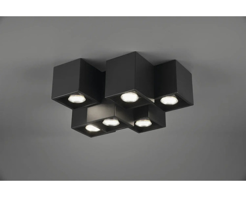 Lumină de plafon cu șase lămpi în formă de cub