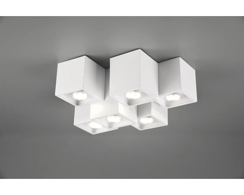 Lumină de plafon cu șase spoturi cubice