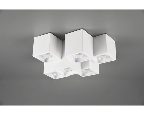 Lumină de plafon cu șase spoturi în formă de cub