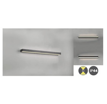 Lumină de perete dreptunghiulară cu protecție IP44