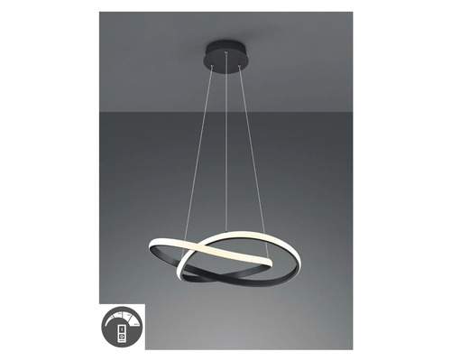 Lumină suspendată LED modernă cu inele luminoase reglabile