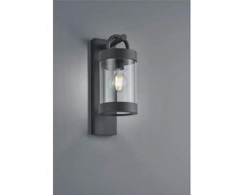 Lumină de perete cu cilindru de sticlă și suport metalic