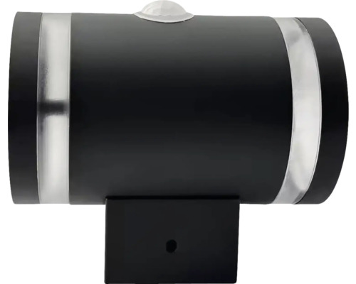 Lumină de perete exterioară neagră cu senzor de mișcare