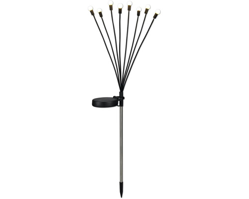 Lampă solară cu țăruș de pământ și opt diode LED