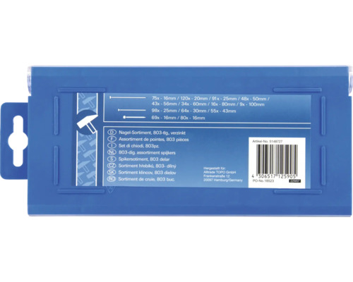 Set de cuie, 803 bucăți