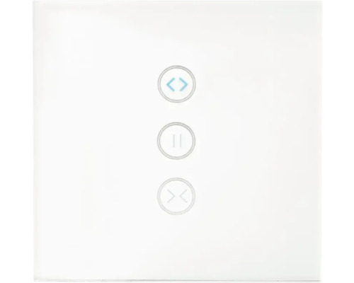 Întrerupător tactil pentru automatizarea locuinței cu simboluri de control