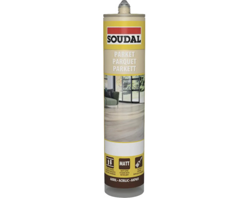 Cartuș etanșant acrilic pentru parchet Soudal