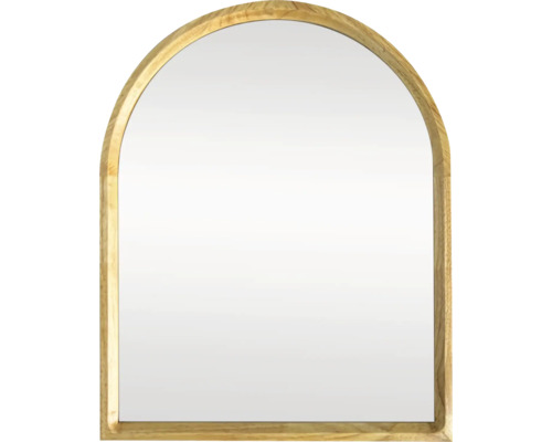 Oglindă ovală cu ramă din lemn