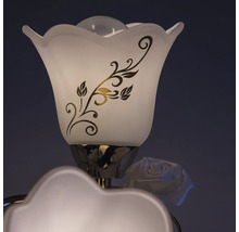 Lumină de plafon decorativă cu motiv floral pe abajur