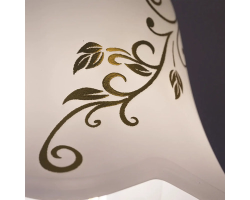 Detaliu lampă cu model floral