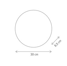 Diagramă circulară cu dimensiuni de 30 centimetri și 8,5 centimetri