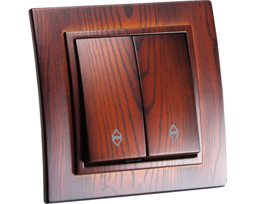 Întrerupător dublu cu structură de lemn