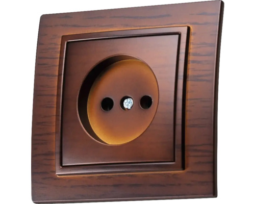 Priză cu ramă din lemn
