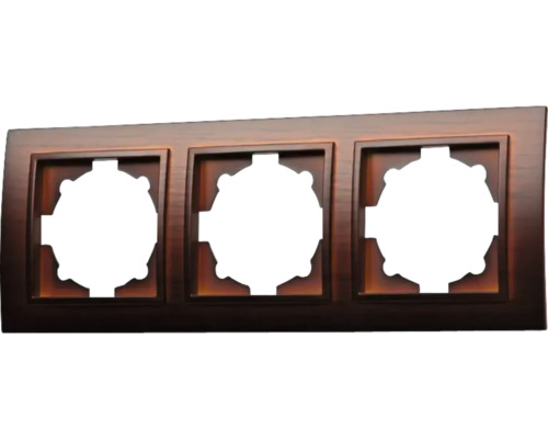 Ramă triplă pentru întrerupătoare și prize