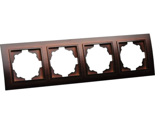 Ramă cvadruplă pentru întrerupătoare și prize