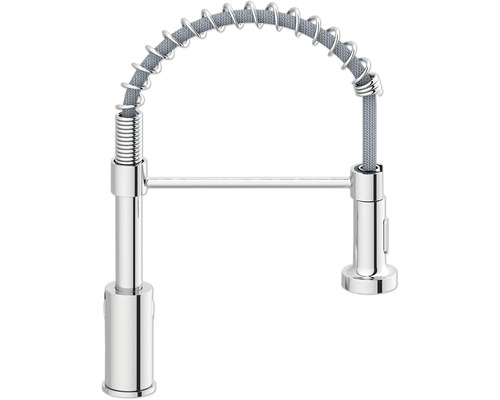 Baterie de bucătărie cu furtun de duș flexibil